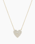 14K Diamond Pavé Heart Necklace