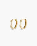 14K Gold Rose Hoops