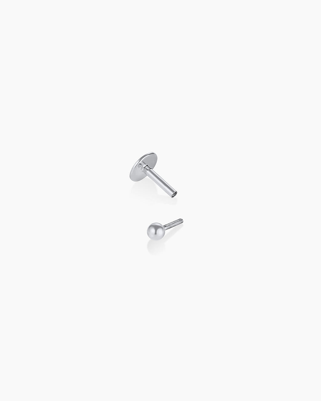 14K Gold Newport Flat Back Single Stud
