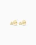 14K Gold Trio Flat Back Studs