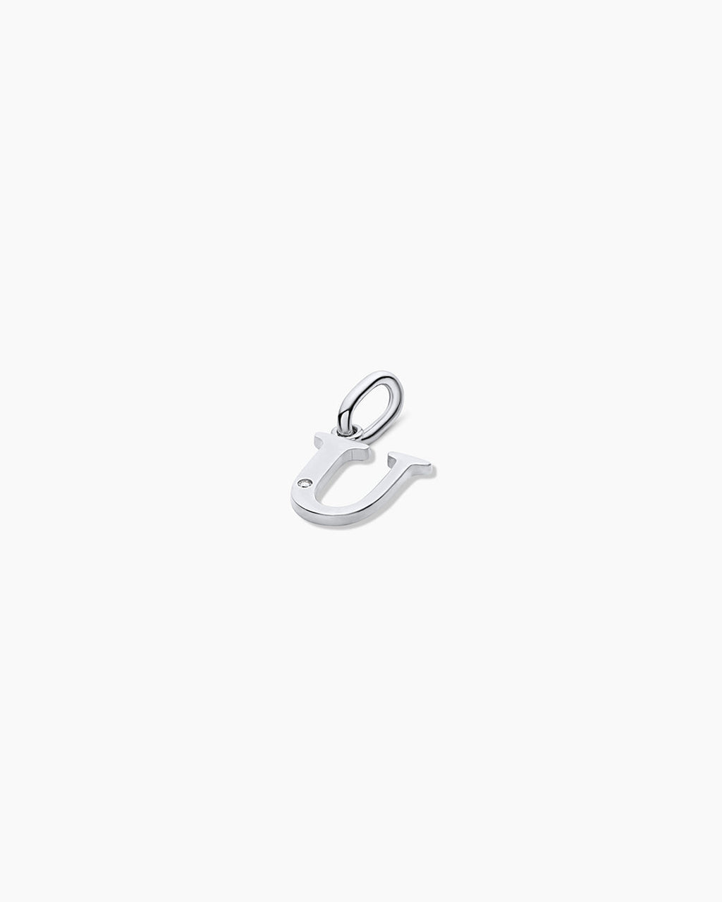 14K Diamond Vintage Alphabet Charm