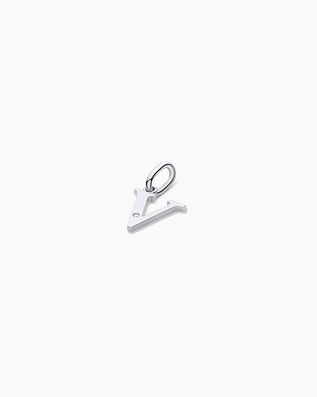 14K Diamond Vintage Alphabet Charm