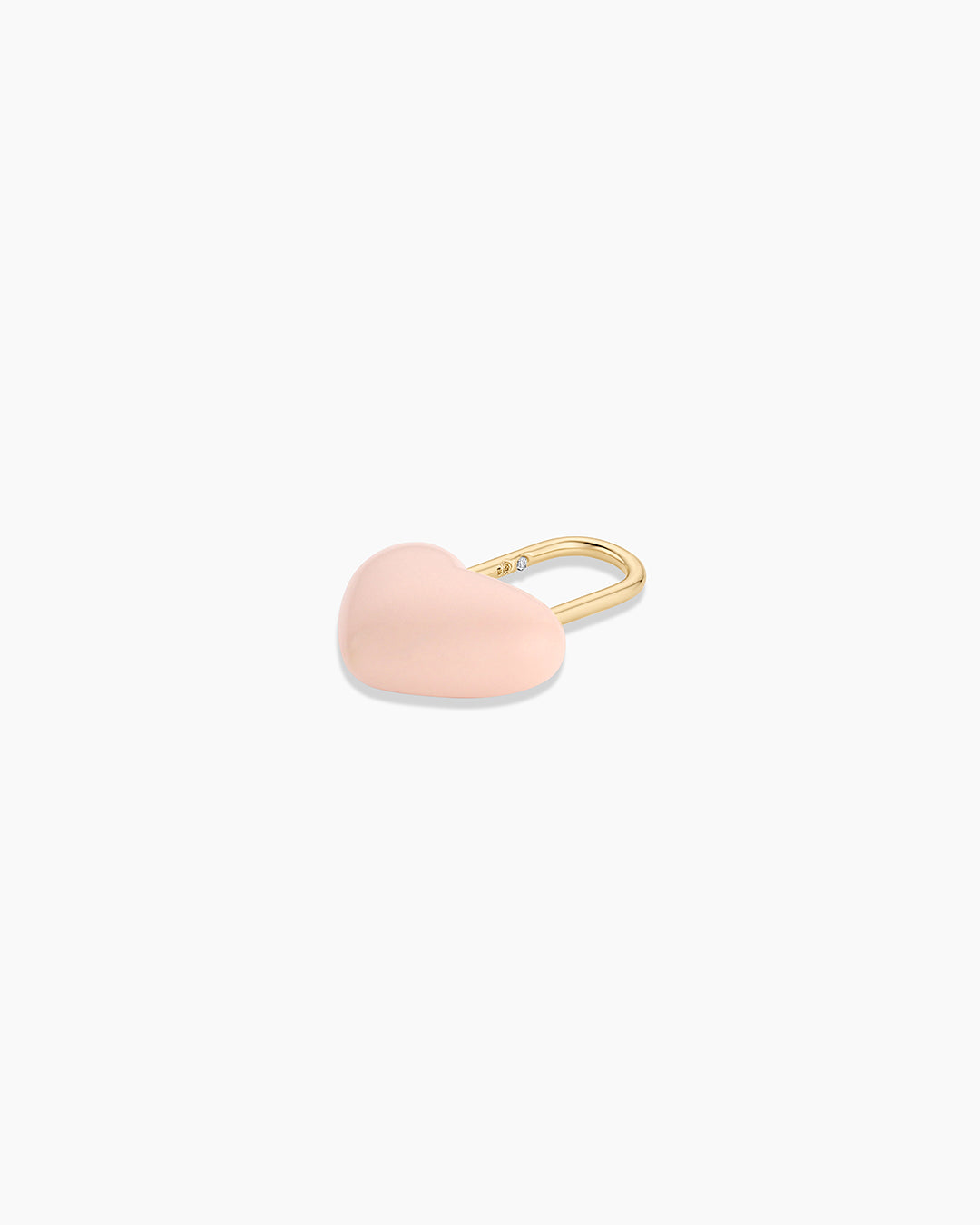 BCRF Heart Padlock Charm