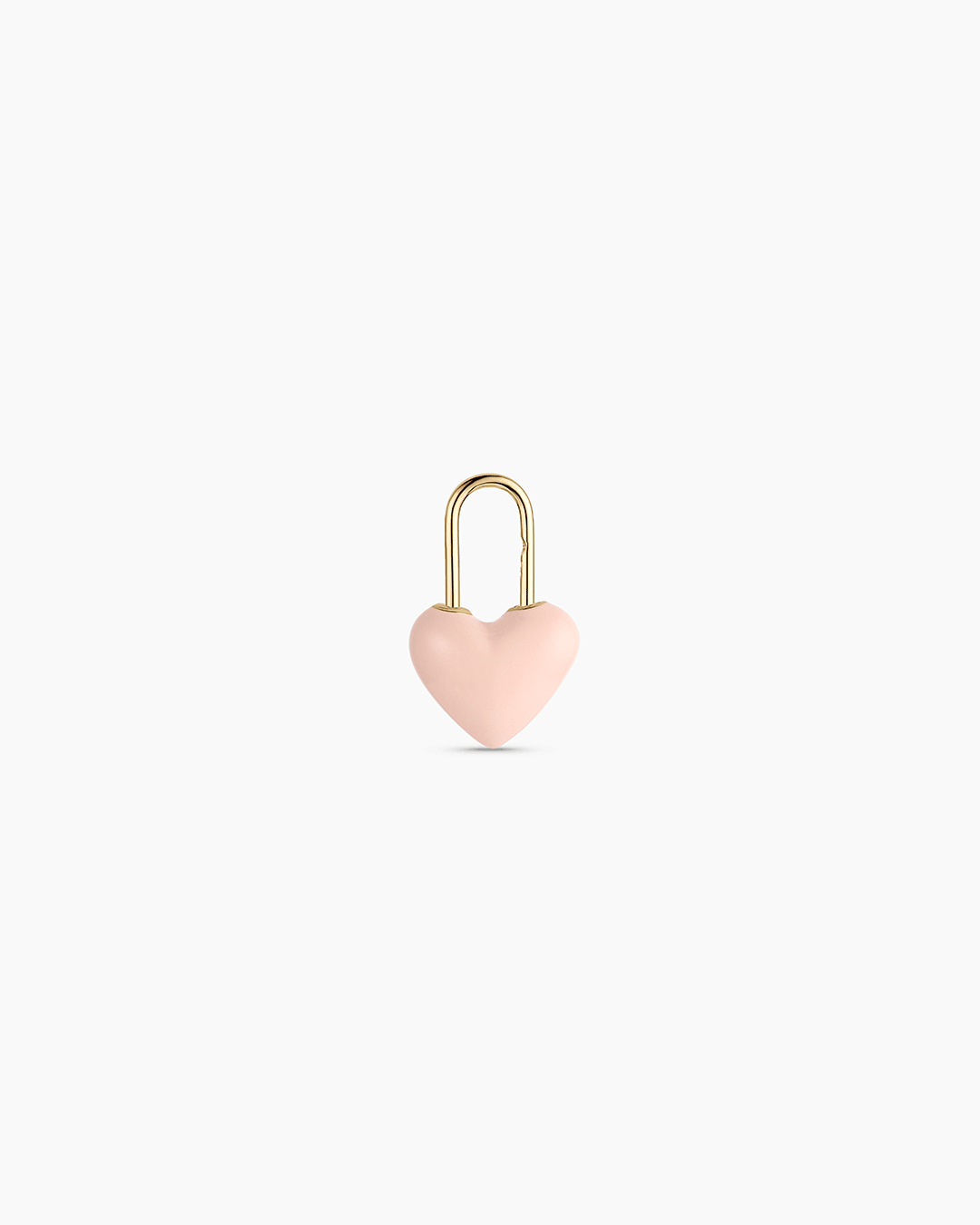 BCRF Heart Padlock Charm