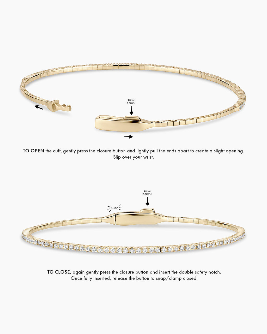 14K Diamond Melbourne Cuff
