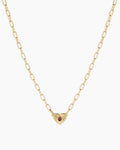 Birthstone Heart Necklace