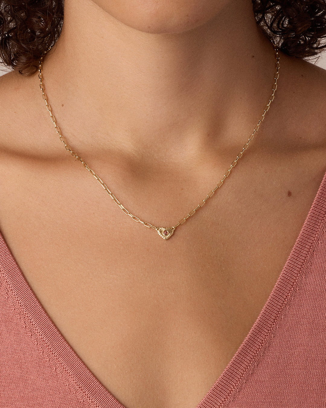 Birthstone Heart Necklace
