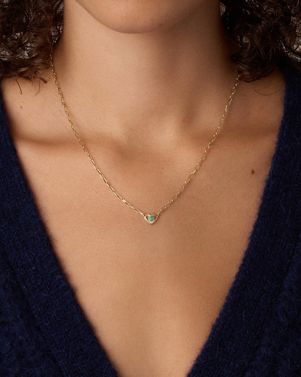 Birthstone Heart Necklace