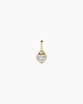 14K Lab Grown Diamond Heart Charm