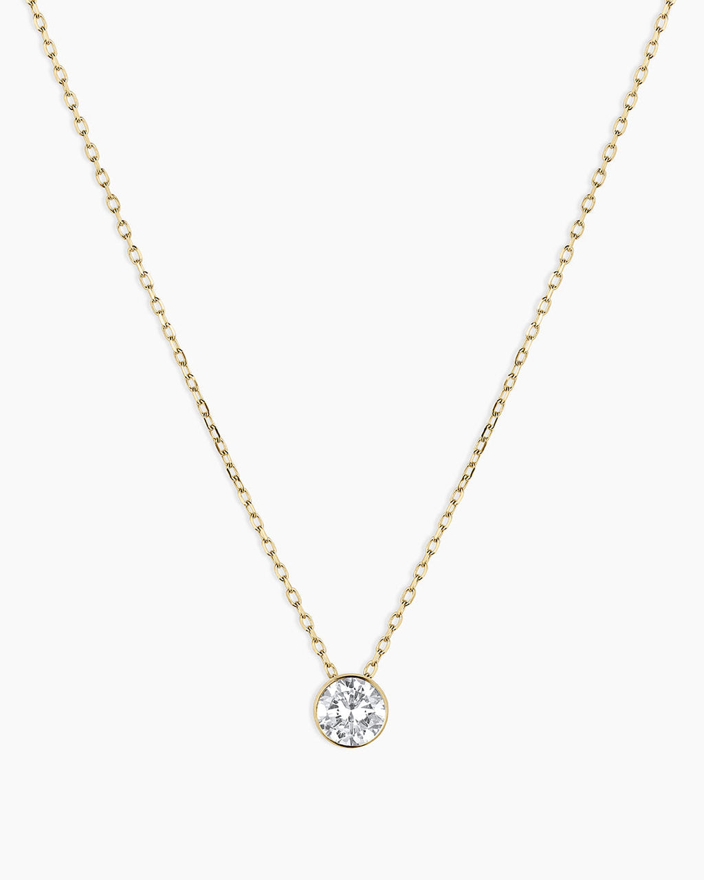 14K Lab Grown Diamond Halo Necklace