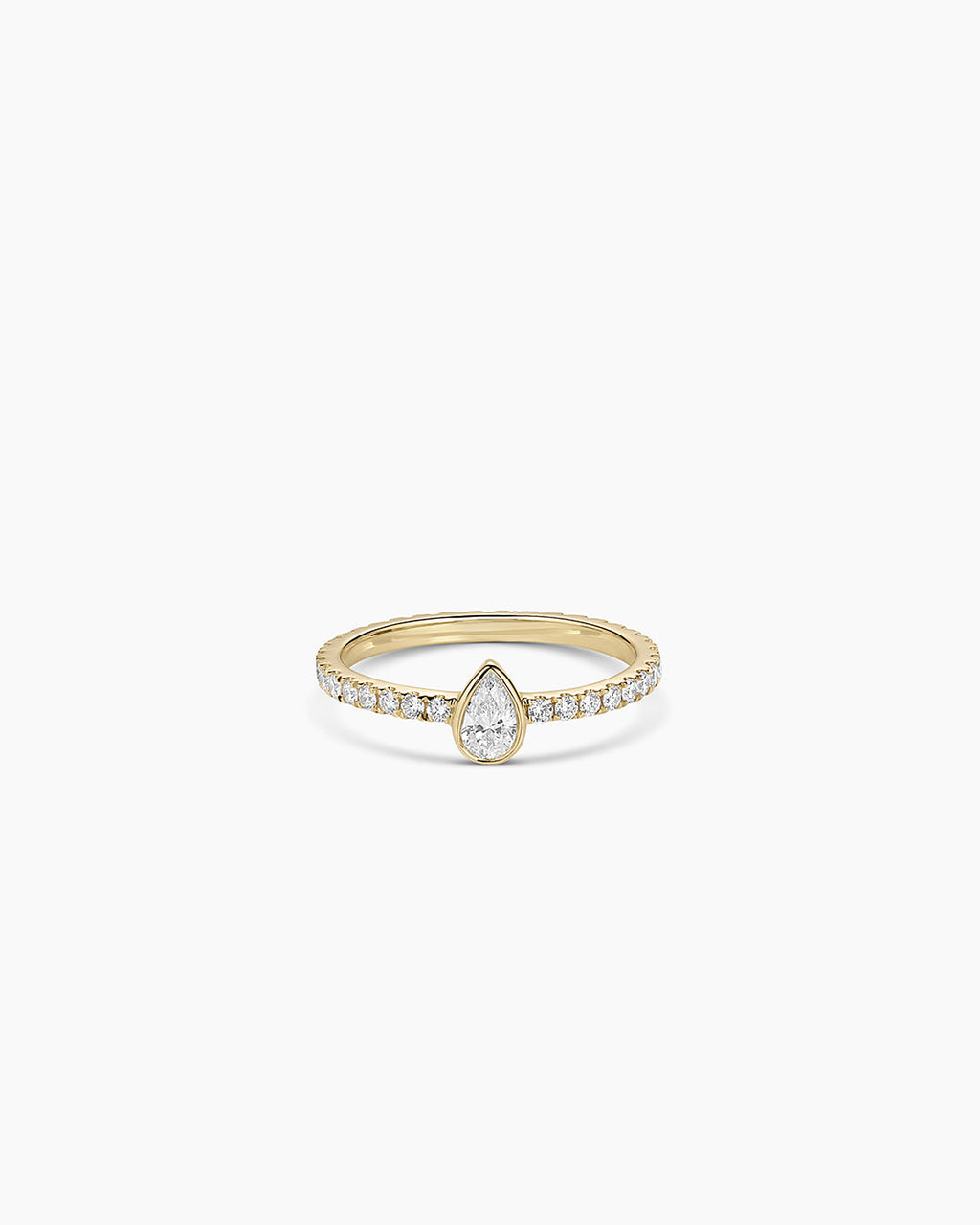 14K Lab Grown Diamond Pear Eternity Ring