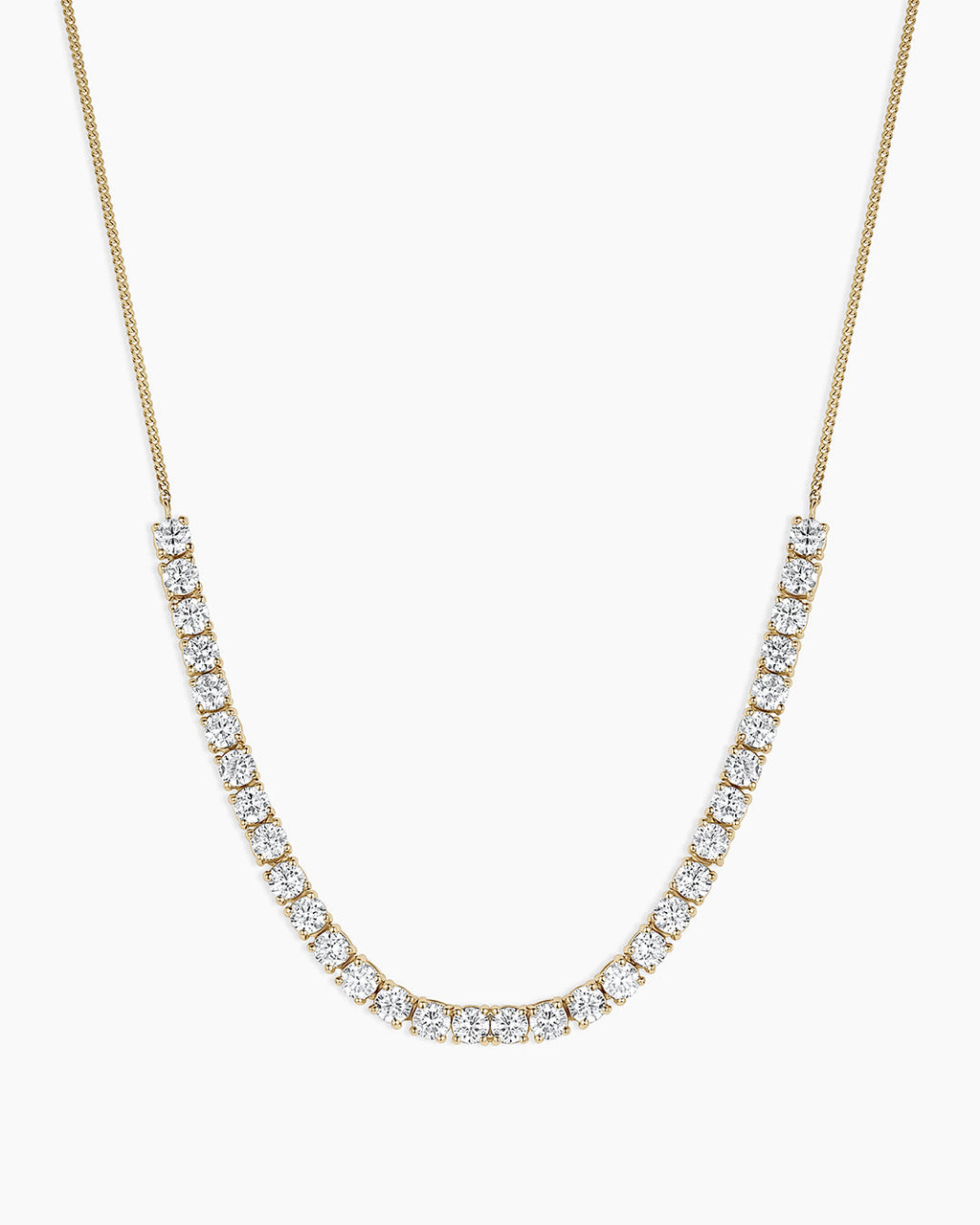 14K Lab Grown Diamond Tennis Row Necklace