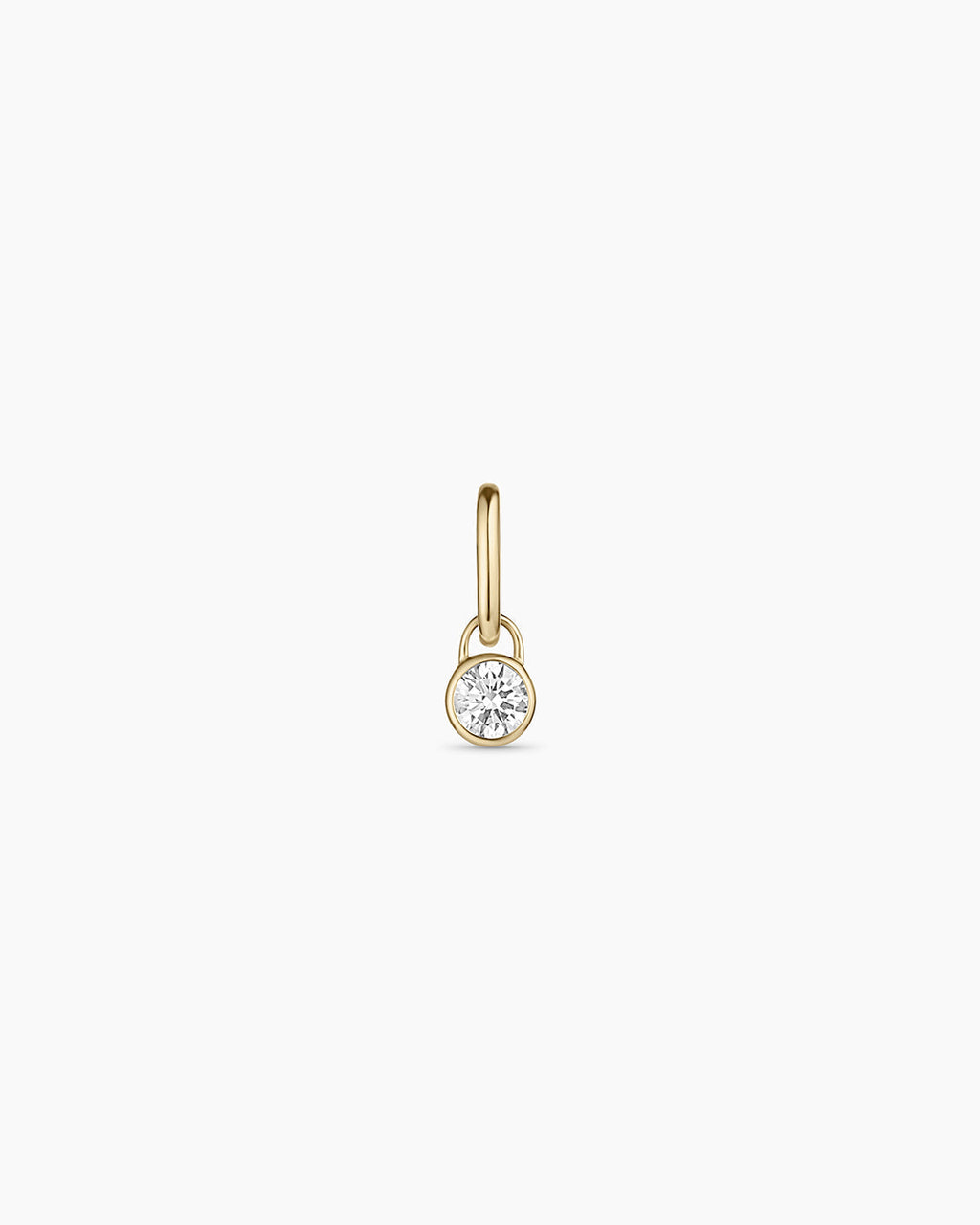 14K Lab Grown Diamond Halo Charm