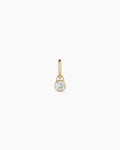 14K Lab Grown Diamond Halo Charm