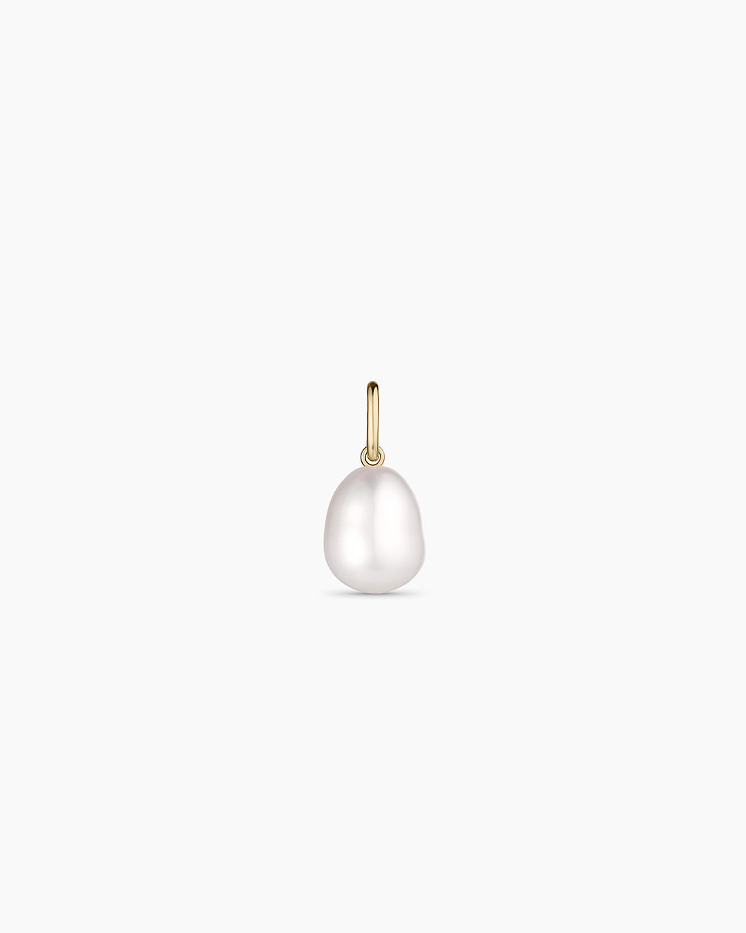 14K Gold Pearl Charm