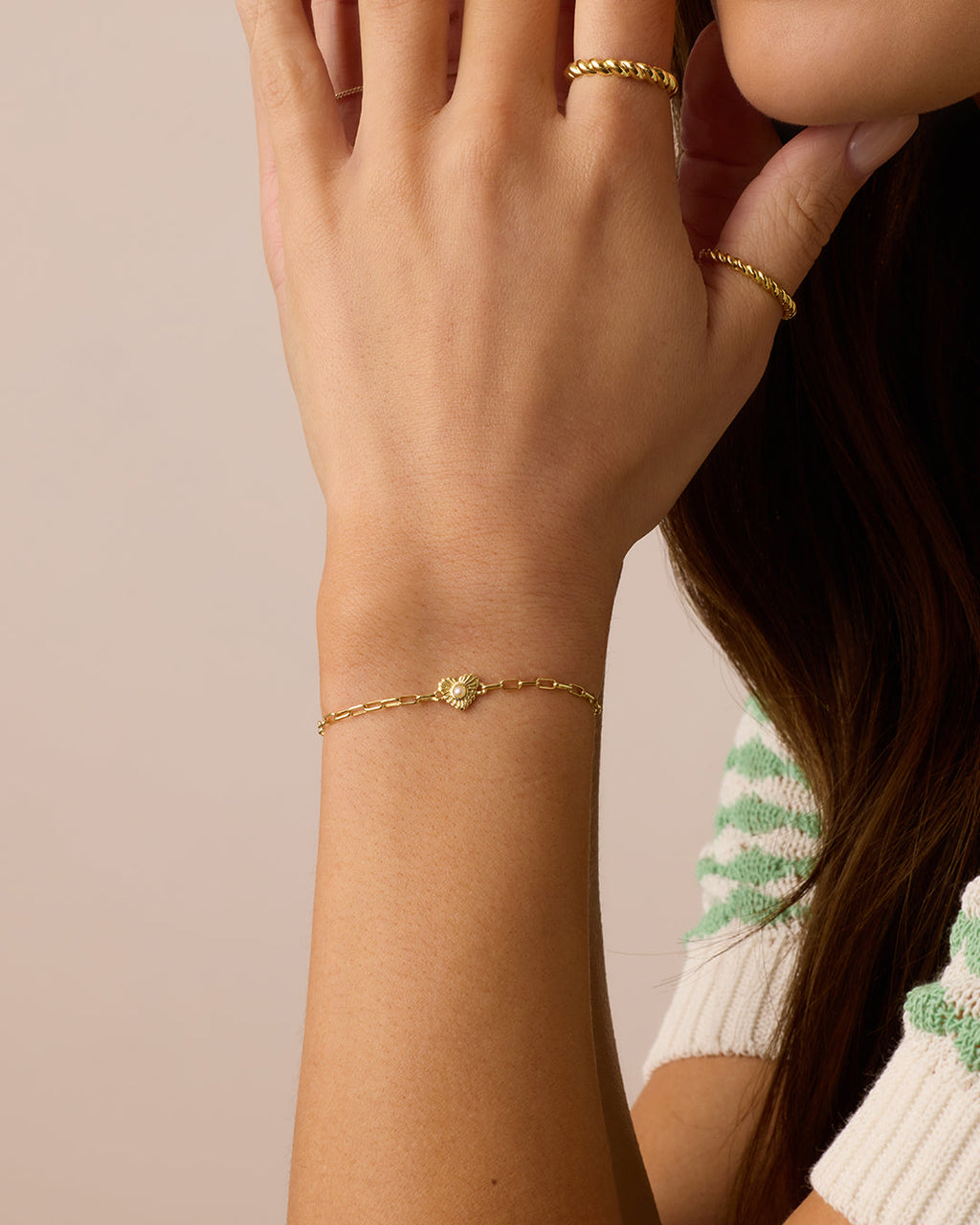 Birthstone Heart Bracelet