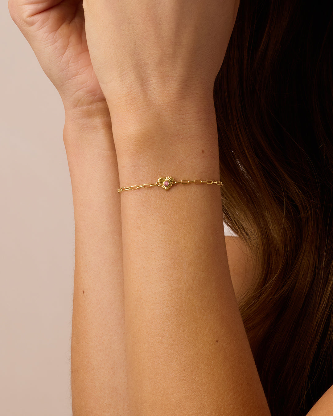 Birthstone Heart Bracelet