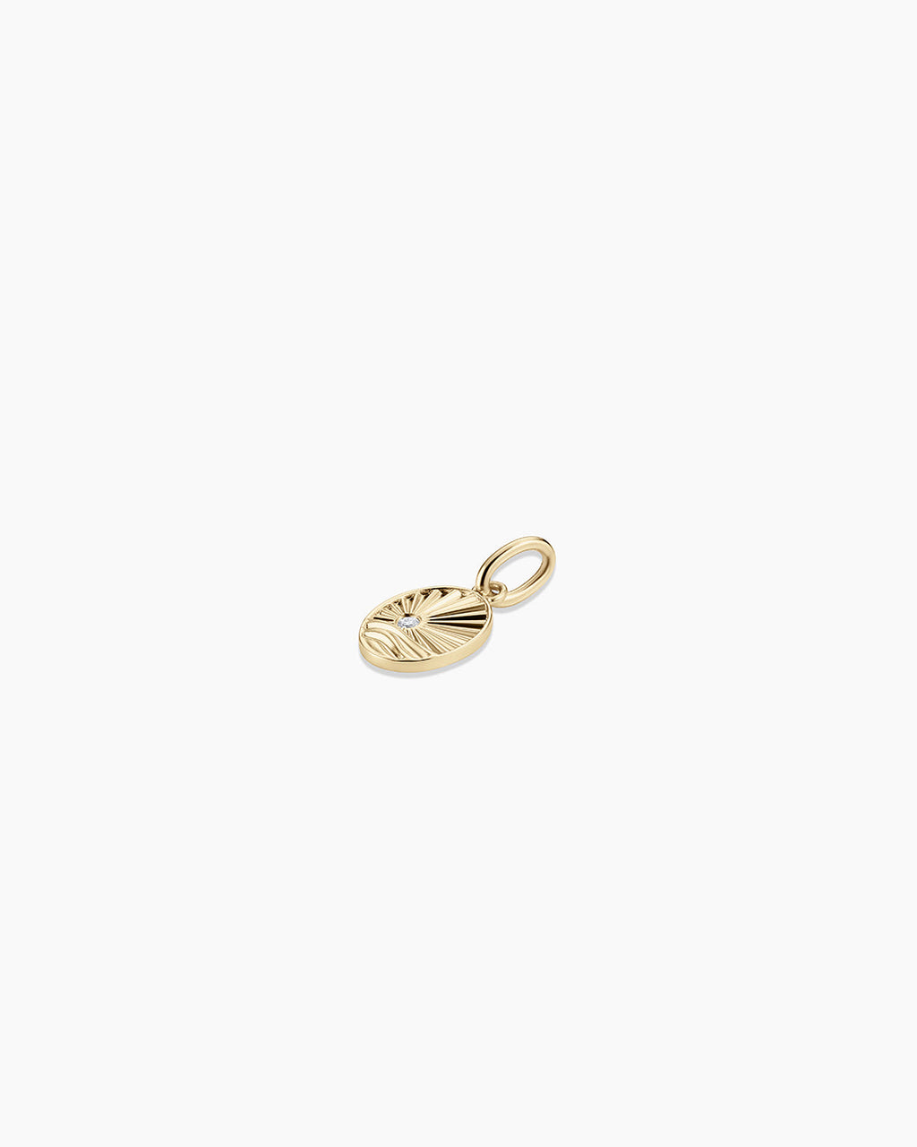 14K Diamond Beach Charm