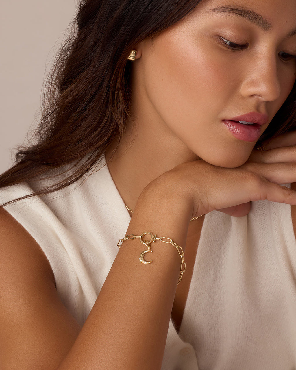 Crescent Parker Charm