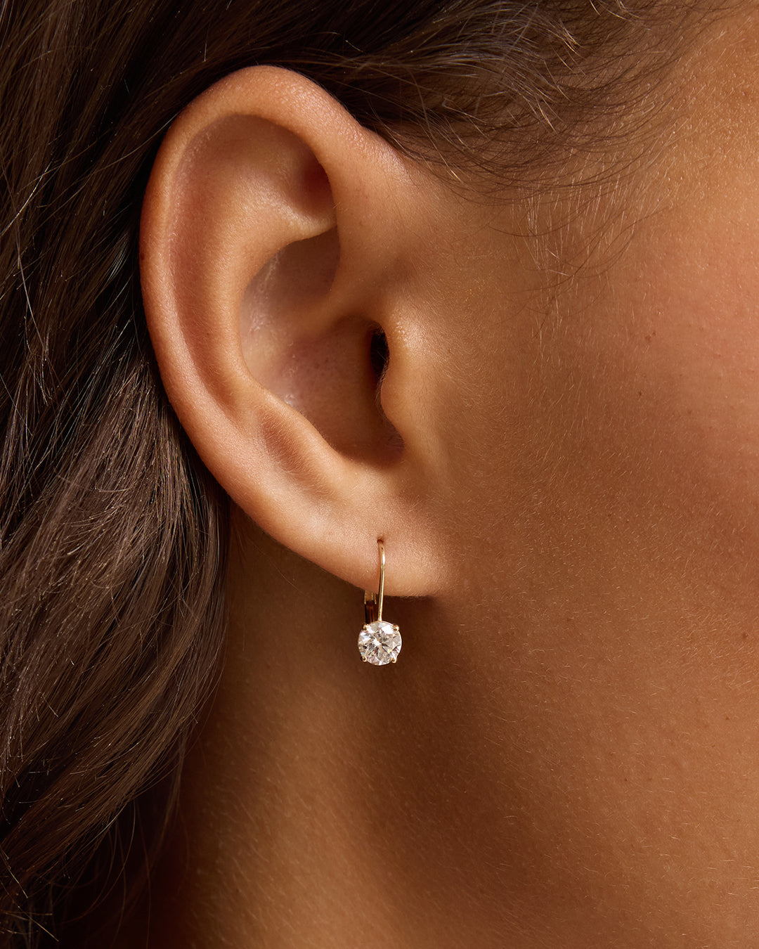 14K Lab Grown Diamond Mercer Drop Earrings