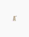 Wilder Shimmer Alphabet Single Stud