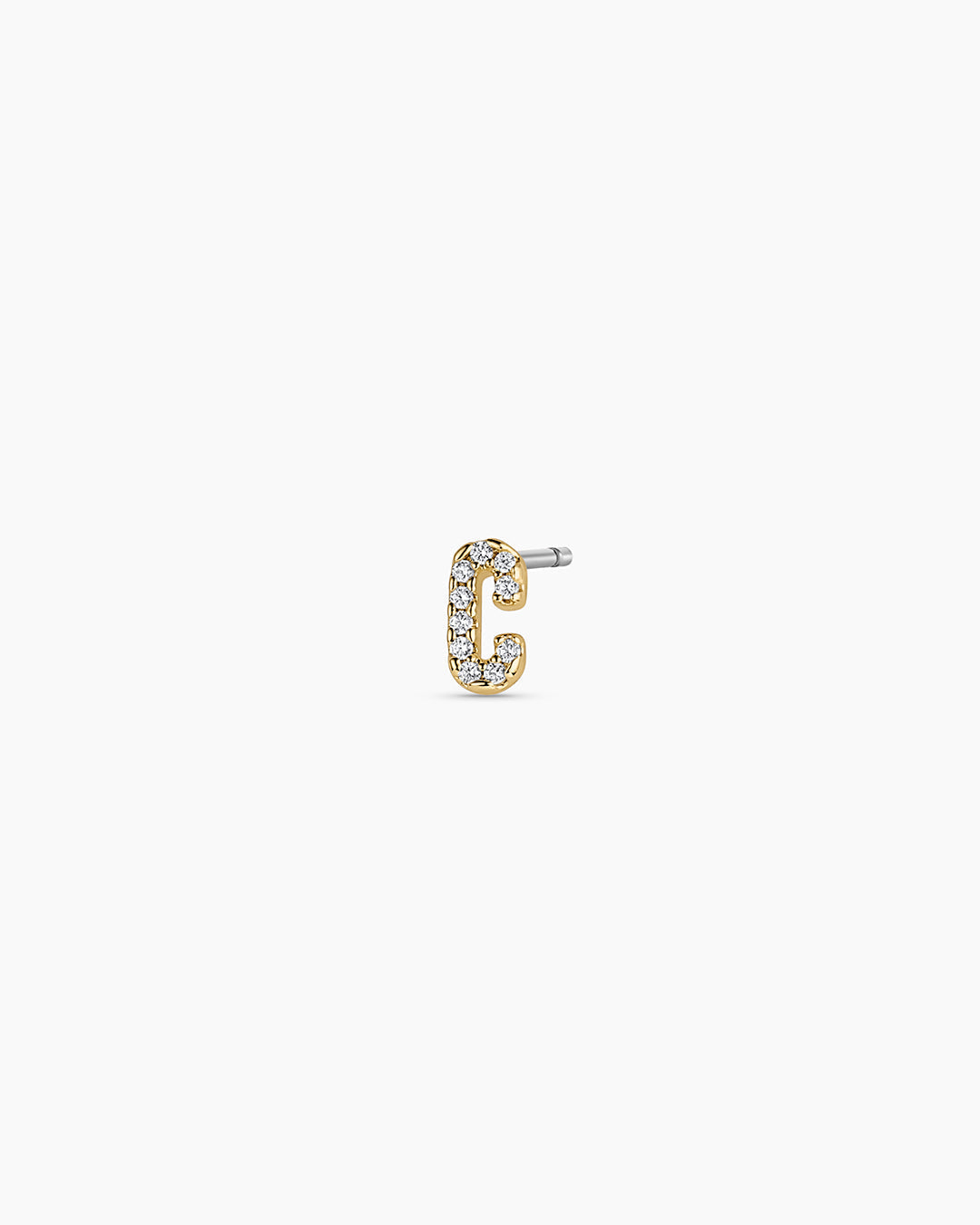 Wilder Shimmer Alphabet Single Stud