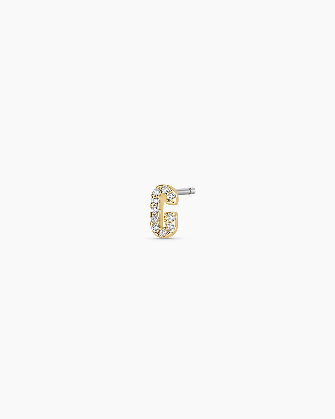 Wilder Shimmer Alphabet Single Stud
