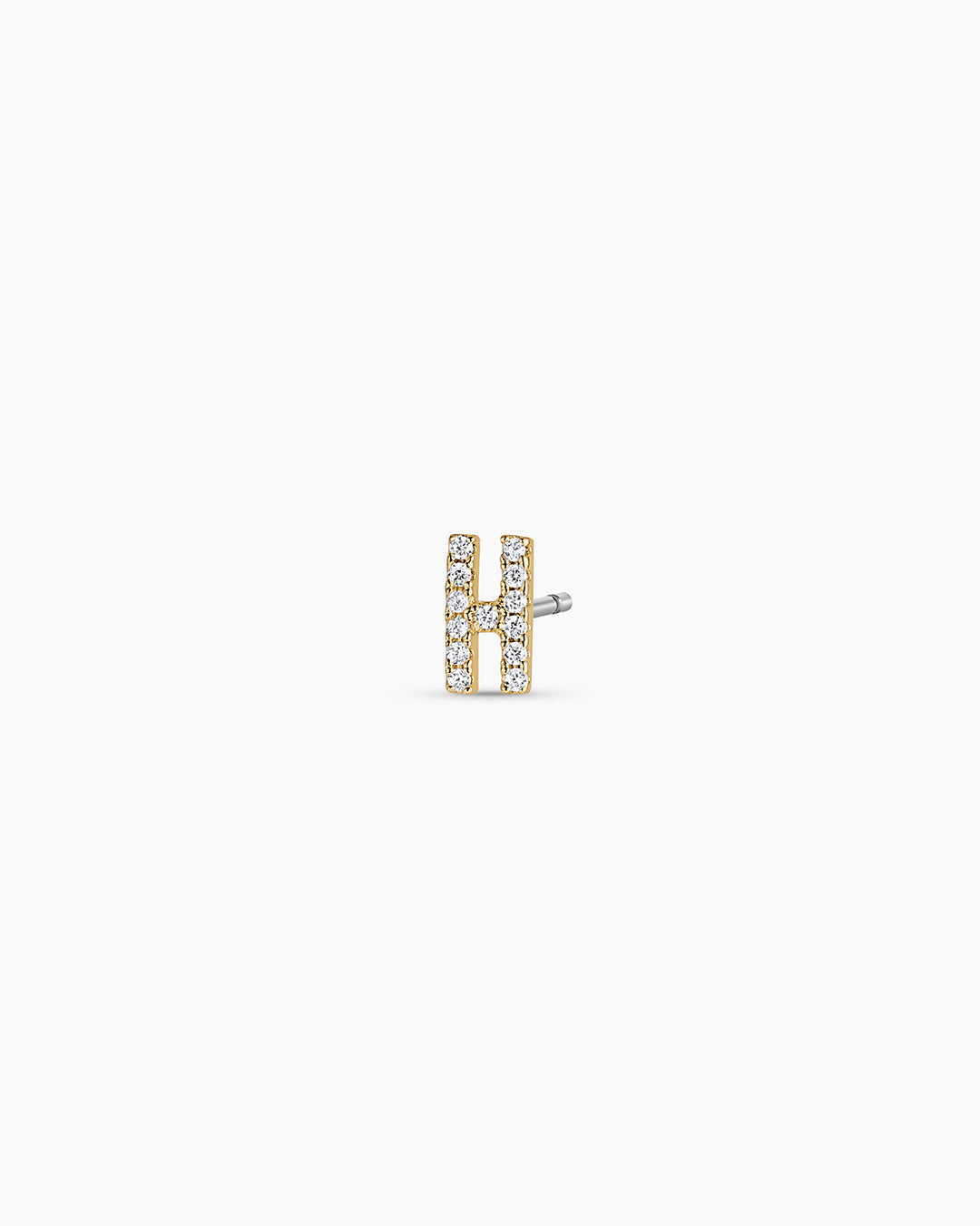 Wilder Shimmer Alphabet Single Stud