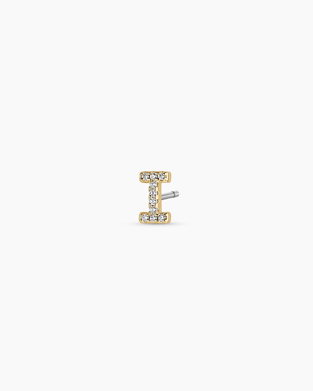 Wilder Shimmer Alphabet Single Stud