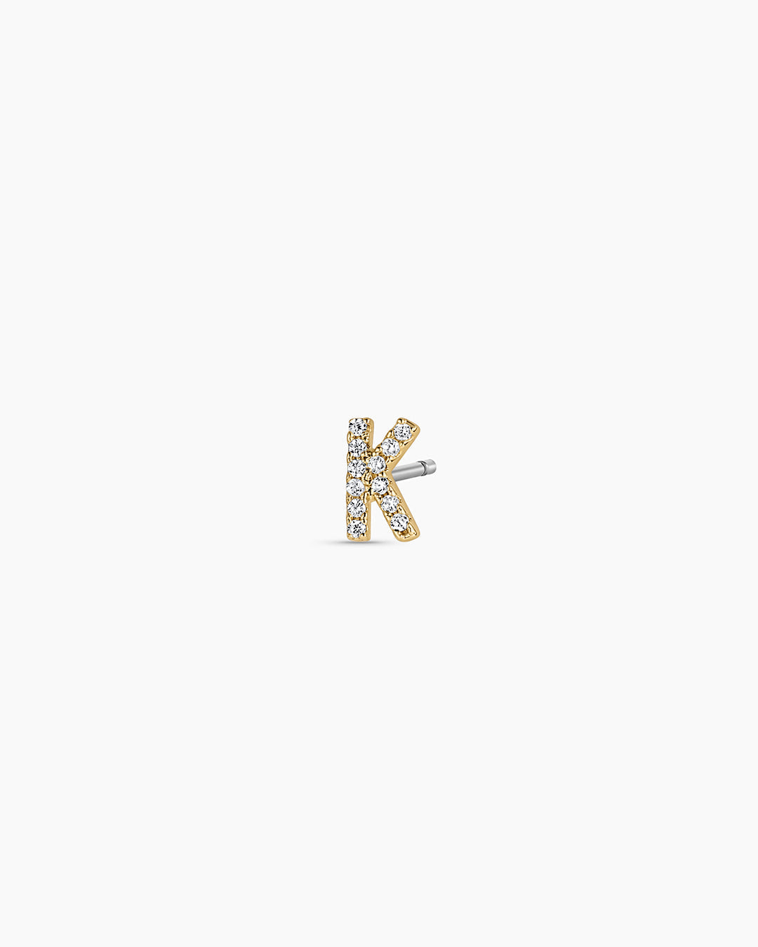 Wilder Shimmer Alphabet Single Stud
