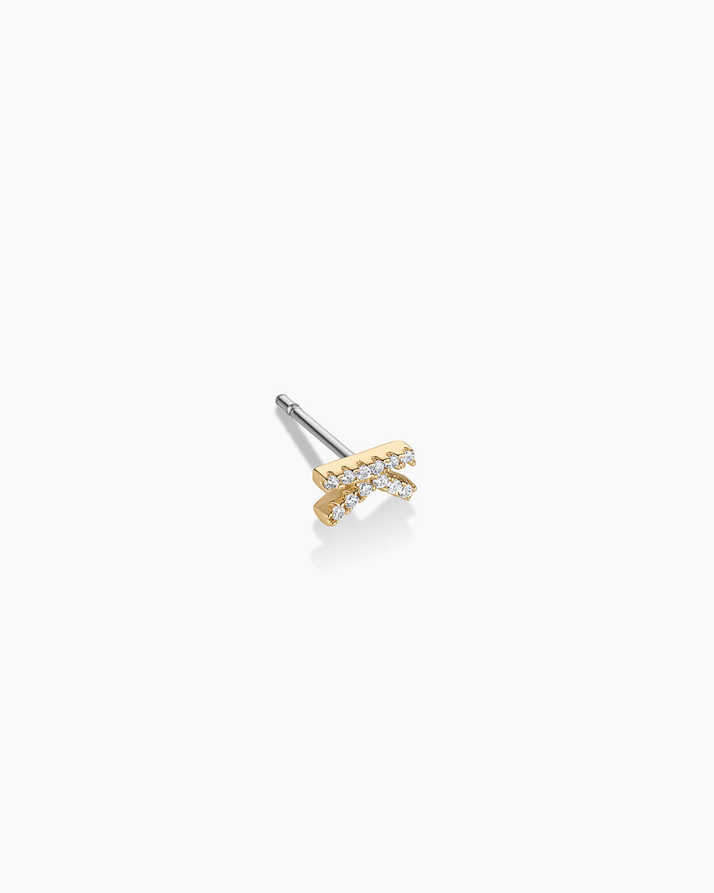 Wilder Shimmer Alphabet Single Stud