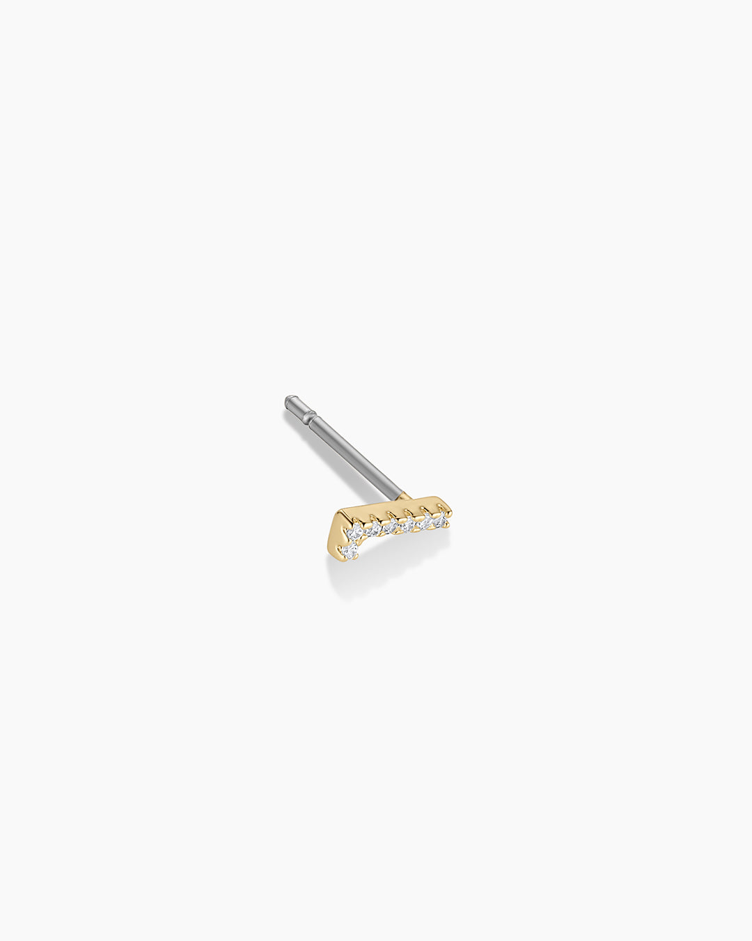 Wilder Shimmer Alphabet Single Stud