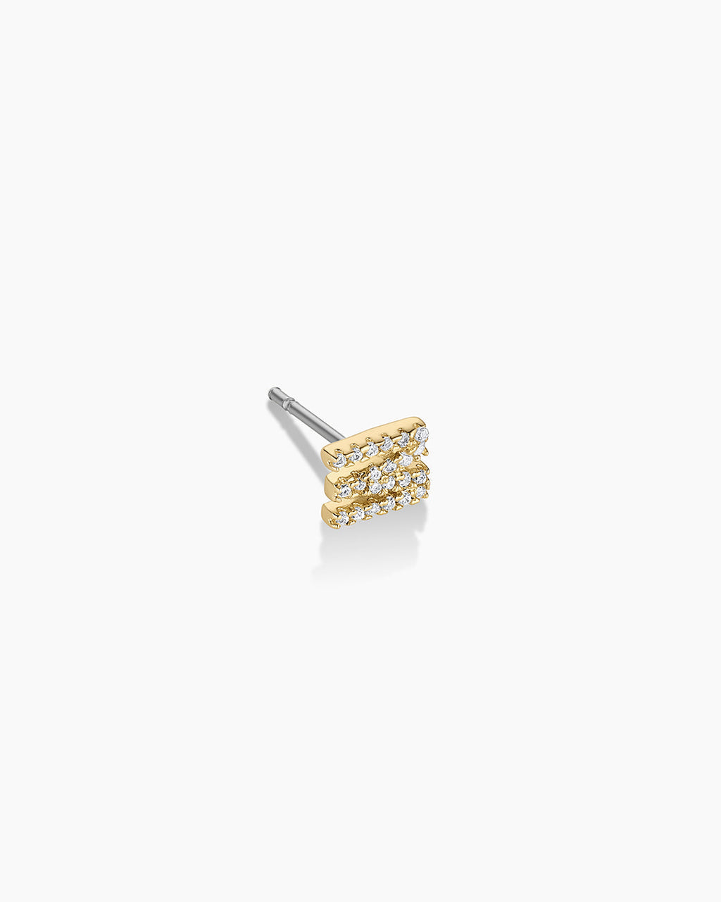 Wilder Shimmer Alphabet Single Stud