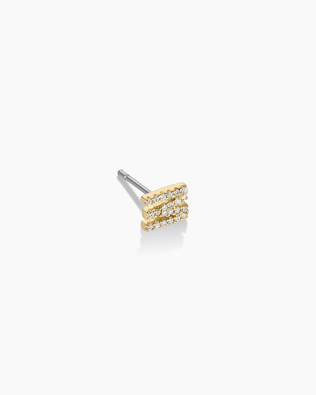 Wilder Shimmer Alphabet Single Stud