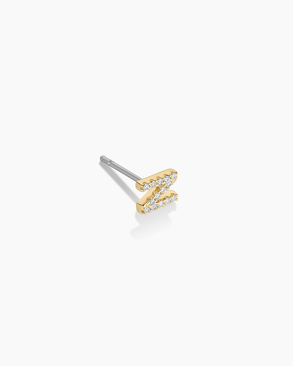Wilder Shimmer Alphabet Single Stud
