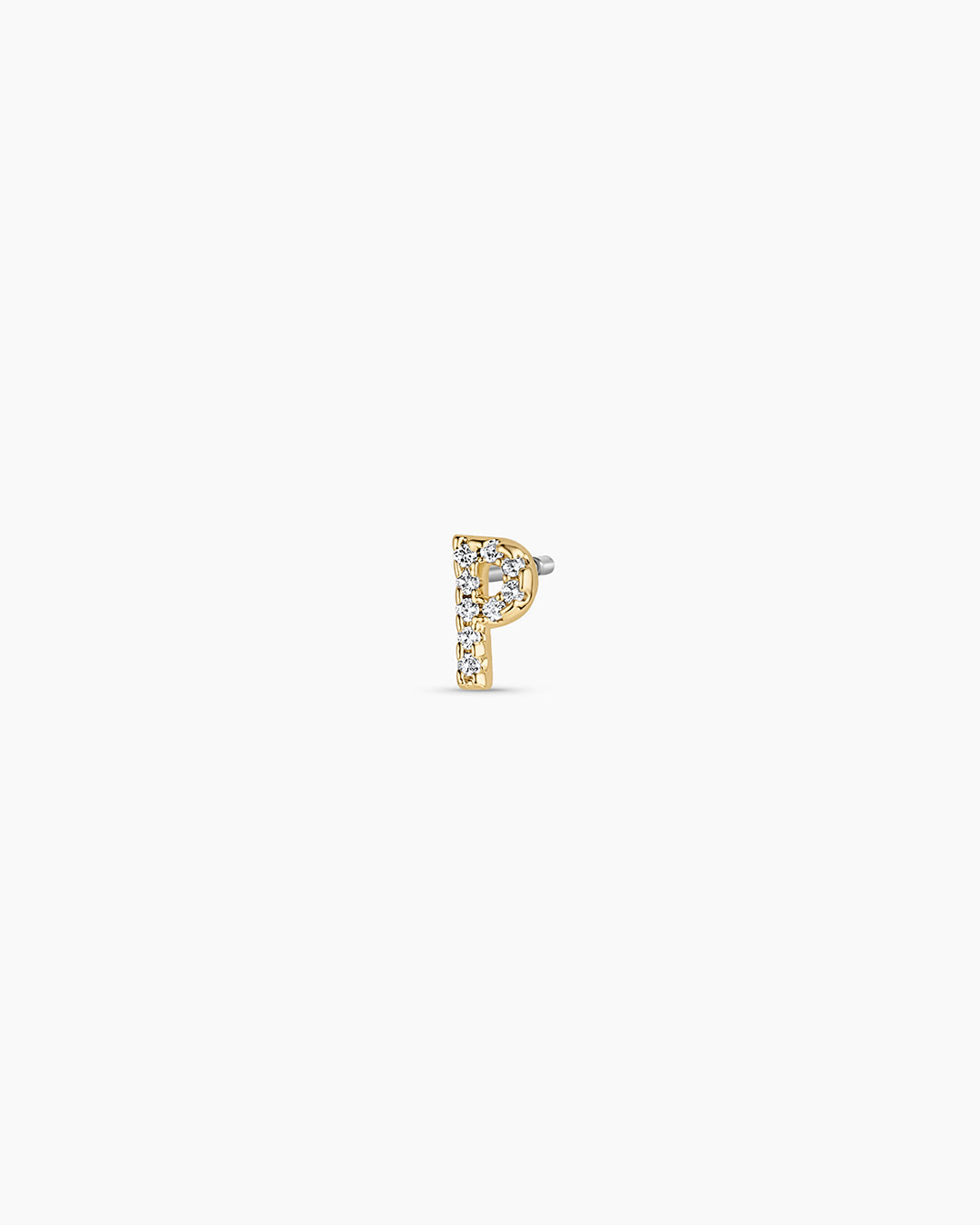 Wilder Shimmer Alphabet Single Stud