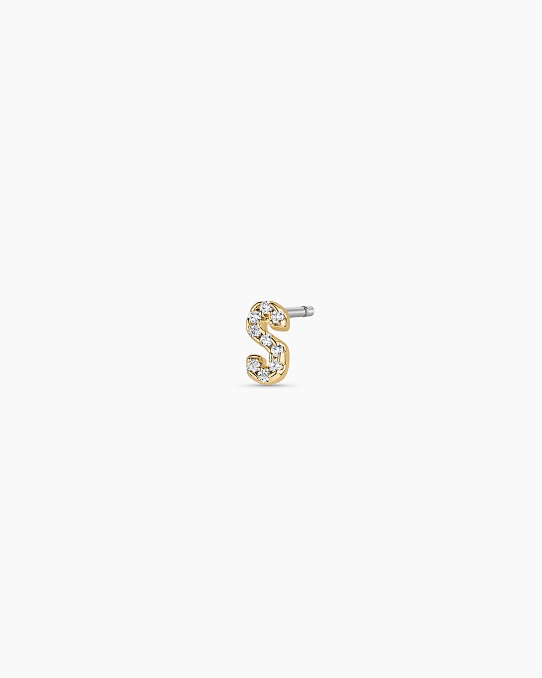 Wilder Shimmer Alphabet Single Stud