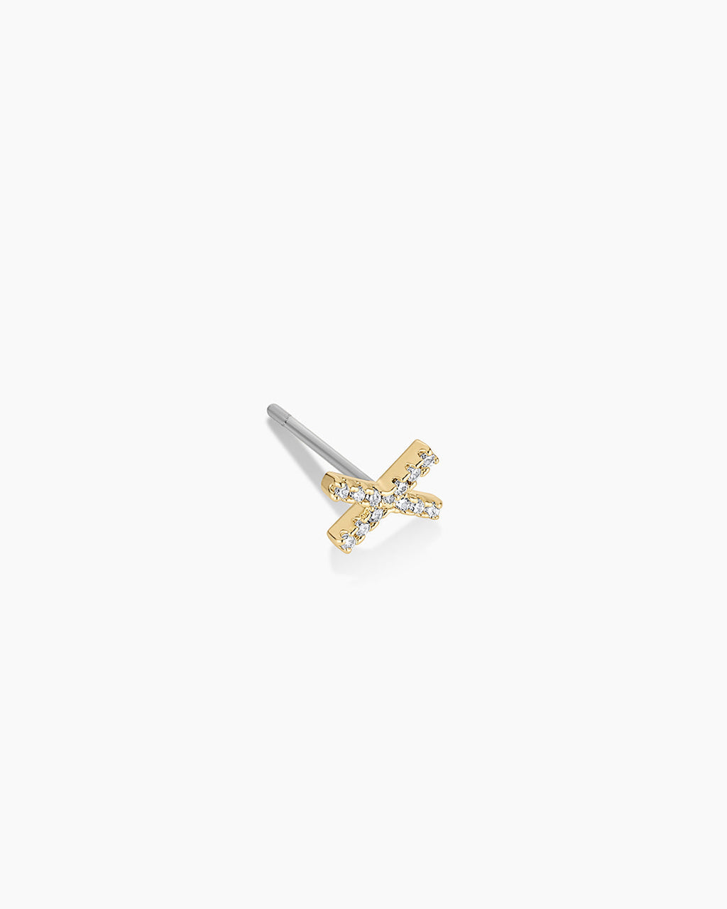 Wilder Shimmer Alphabet Single Stud