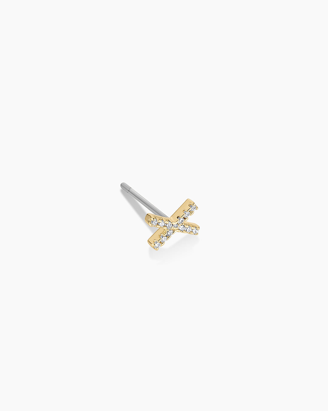 Wilder Shimmer Alphabet Single Stud