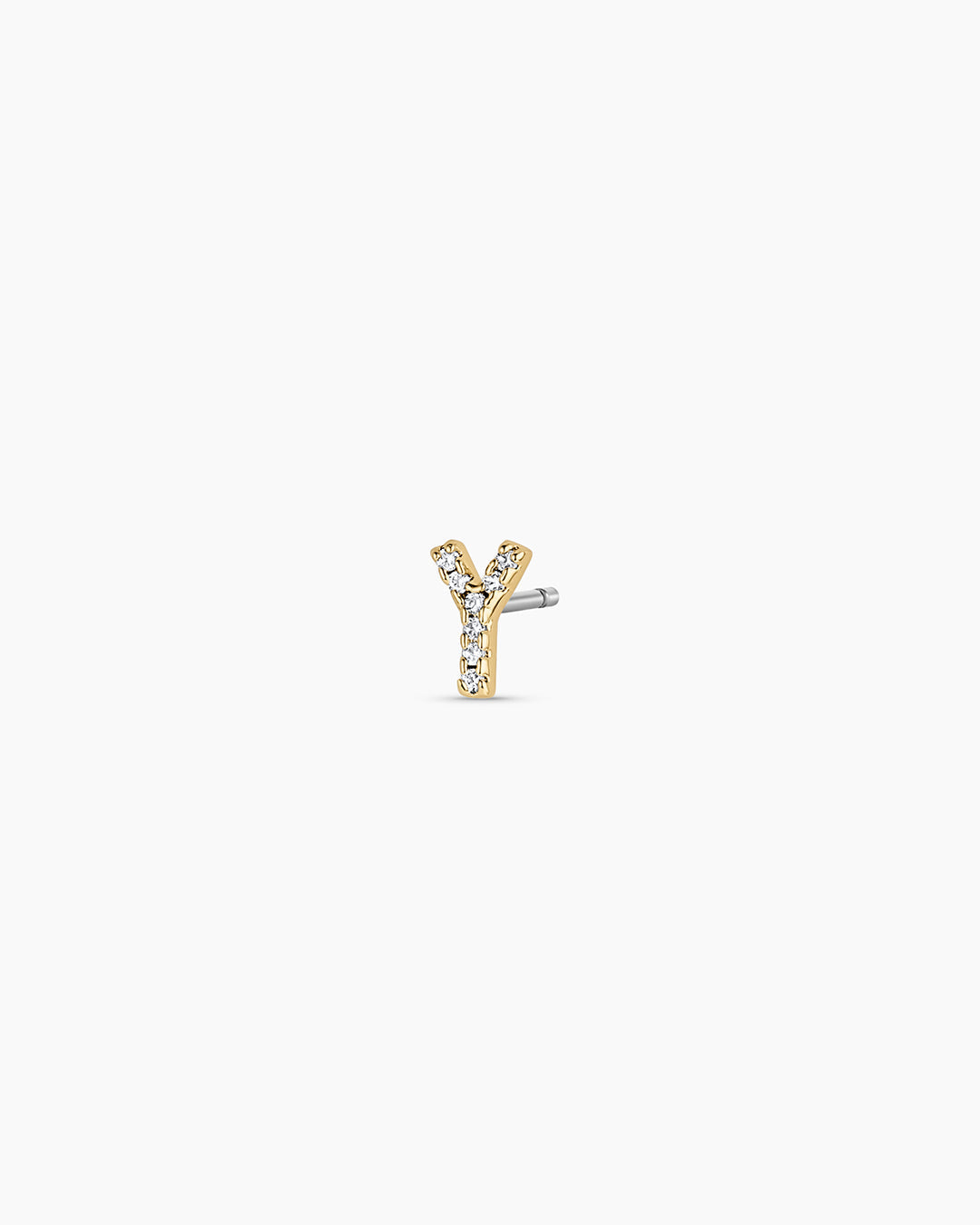 Wilder Shimmer Alphabet Single Stud