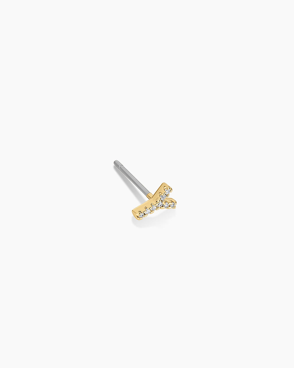Wilder Shimmer Alphabet Single Stud