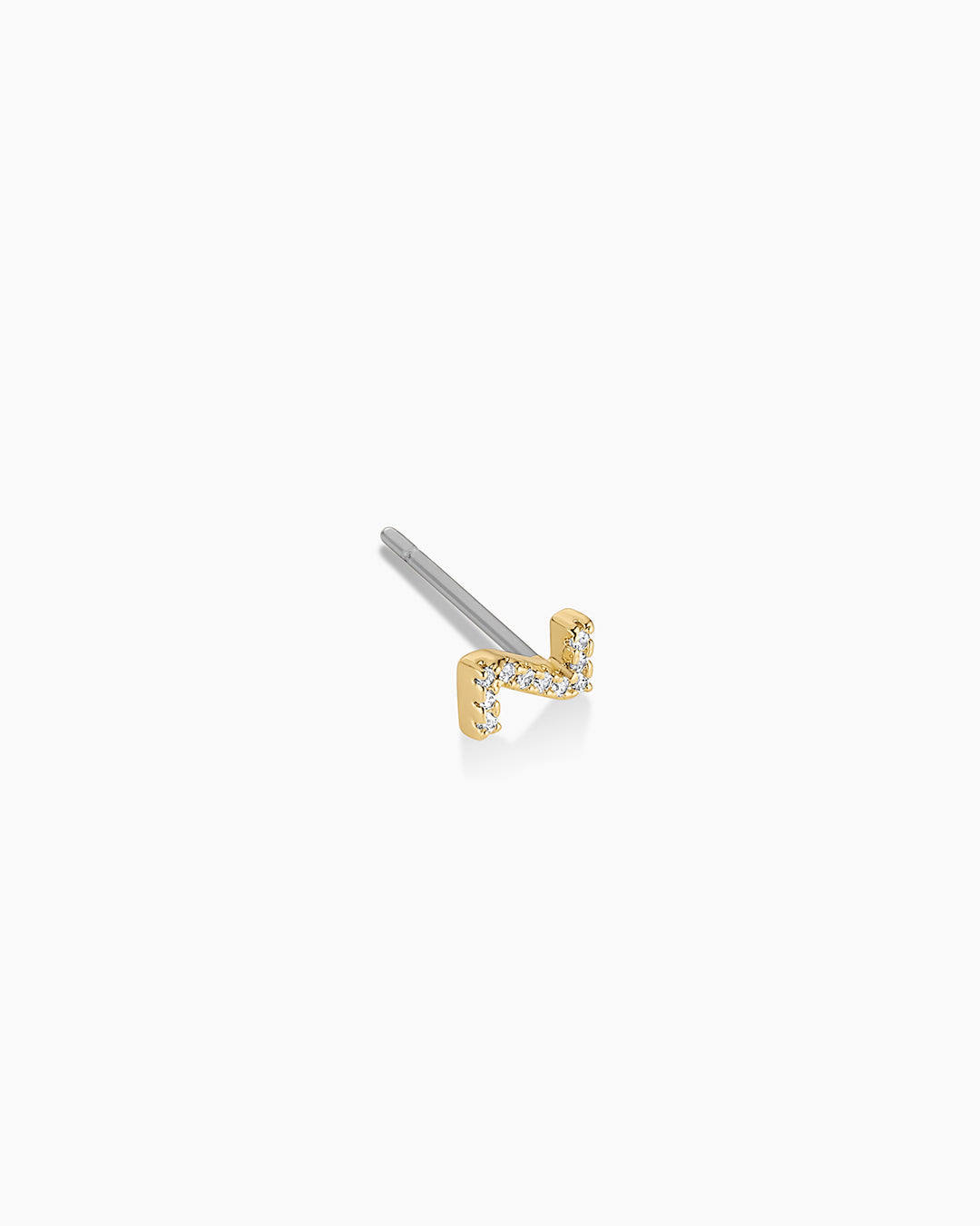 Wilder Shimmer Alphabet Single Stud