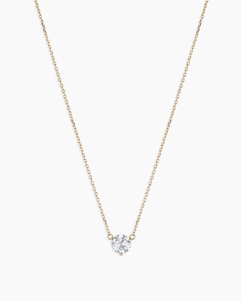 14K Lab Grown Diamond Solitaire Necklace