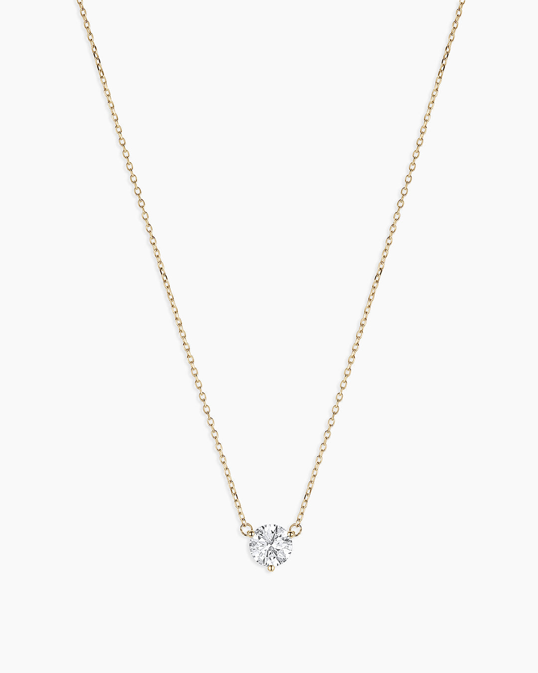14K Lab Grown Diamond Solitaire Necklace