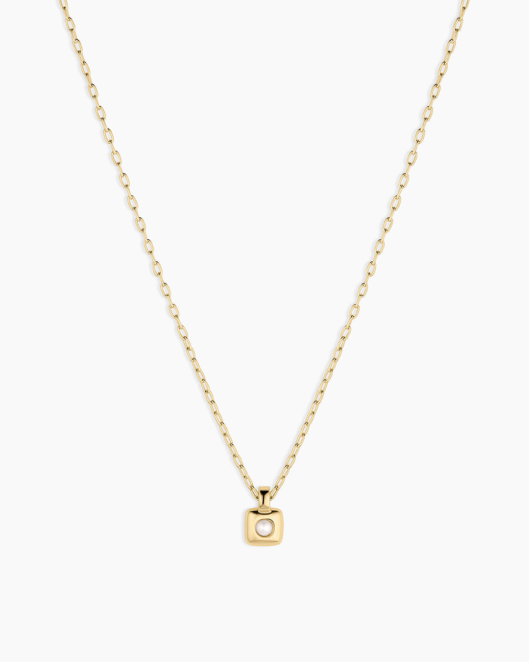 Petite Puff Birthstone Necklace
