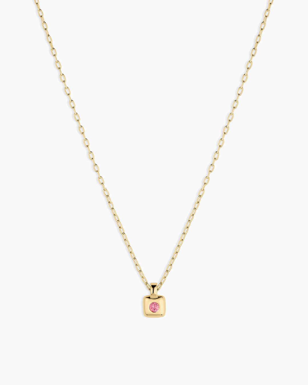 Petite Puff Birthstone Necklace