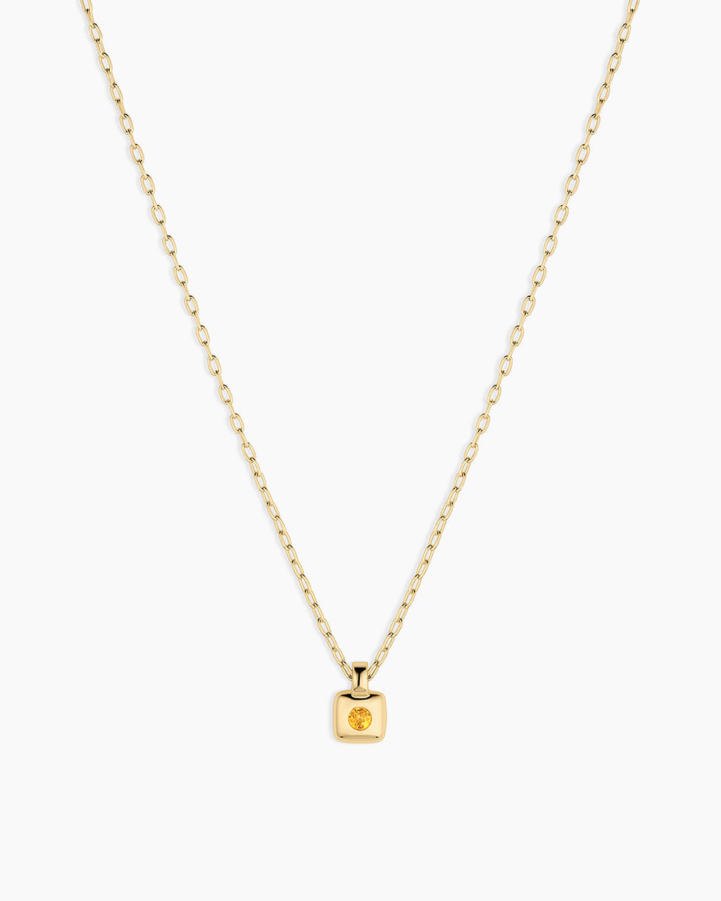 Petite Puff Birthstone Necklace