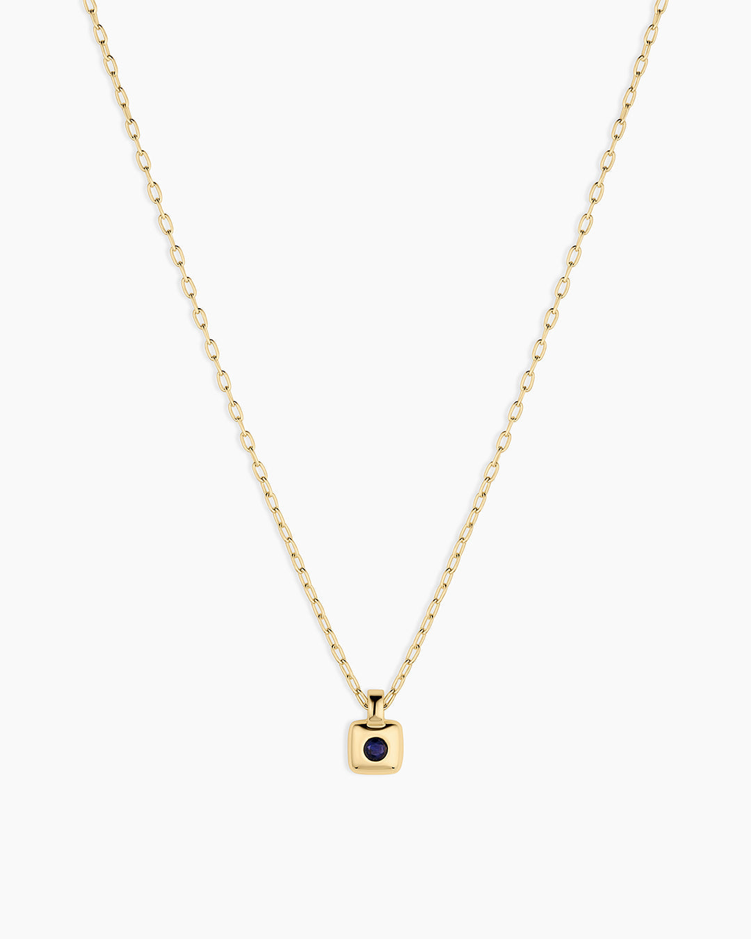 Petite Puff Birthstone Necklace