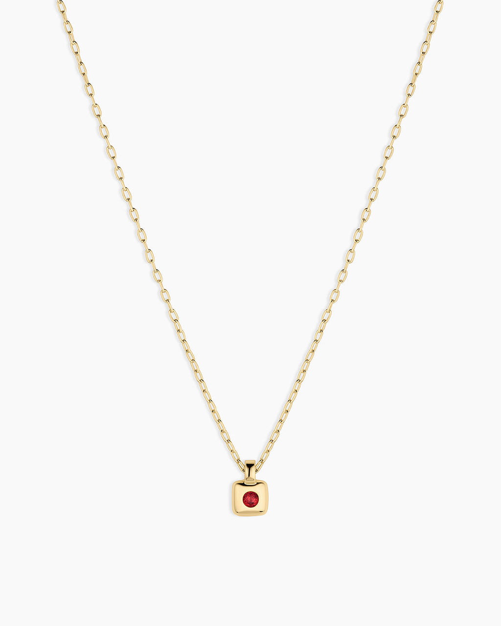 Petite Puff Birthstone Necklace
