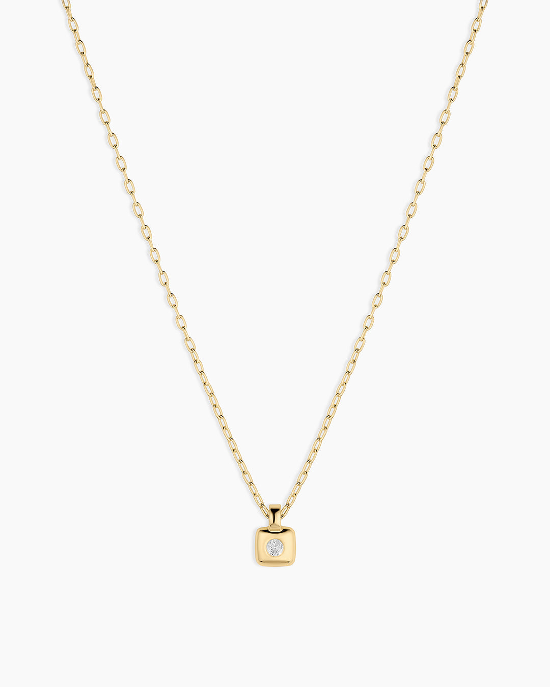 Petite Puff Birthstone Necklace
